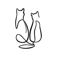decoracion pared de metal couple cat love negro 72x015x48 cm
