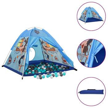 Tienda De Juegos Para Niños Con 250 Bolas Azul 120x120x90 Cm Vidaxl