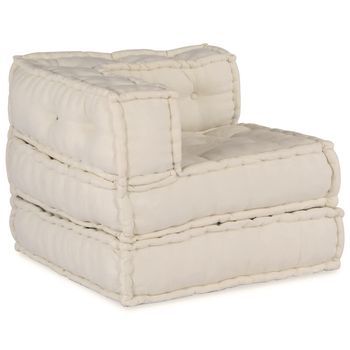 Unidad De Sofá Modular Tela Crema 210 X 70 X 56 Cm Vidaxl