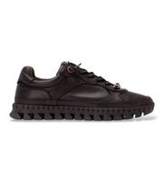 carmela para mujer 16421804-marron zapatillas de piel 164218 marron 37 plano cordones casual