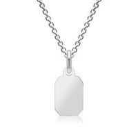 colgante pequeno de plata 925  cadena grabable