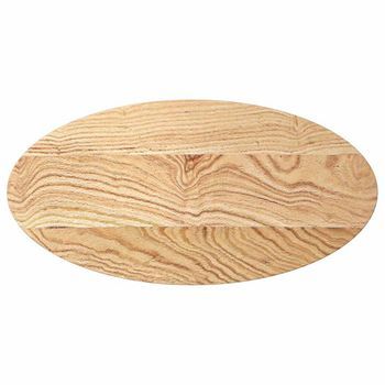 Tablero De Mesa Ovalado Madera Maciza De Roble 80x40x2 Cm Vidaxl