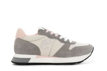 zapatillas de mujer en ante y tejido. grey 36