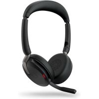auriculares jabra evolve2 65 flex inalambricos bluetooth con cancelacion de ruido y microfono boom negros