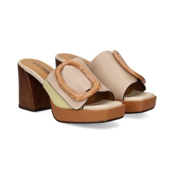 Noa Harmon Sandalias Con Plataforma Mujer - Beige Talla 37