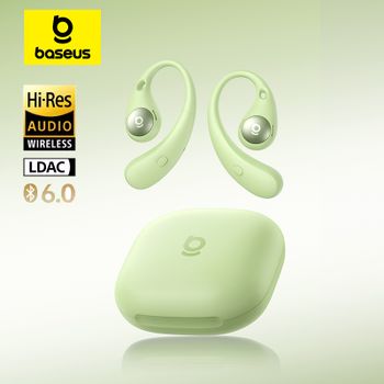 Baseus Eli Sport 2 Auriculares inalámbricos de oído abierto Auriculares Bluetooth 6,0 OWS Auriculares de alta resolución con LDAC OWS Auriculares deportivos con gancho para la oreja