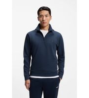 boss para hombre 50468926 sudadera felpa cuello cremallera marino s azul casual algodon