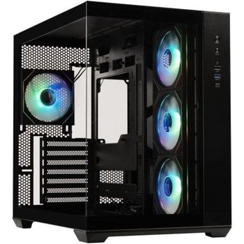 Caja PC Bitfenix AL118 Cubo Vidrio Templado 4 Ventiladores A-RGB USB-C ATX