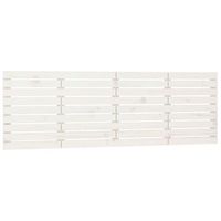 cabecero de cama de pared madera maciza pino blanco 166x3x63 cm vidaxl