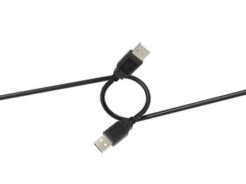 Cable USB - ISY IUC-1010, 2.0, USB-A a USB-A, 1.5m, 480 Mbps, Negro