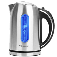 aigostar king r hervidor de agua electrico de acero inoxidable hervidores electrico con iluminacion led 17 l 2200w tetera electrica libre de bpa filtro extraible apagado automatico