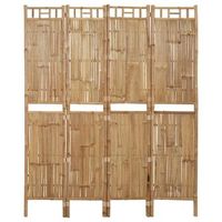 biombo separador de ambientes mampara de bambu de 4 paneles 160 x 180 cm dec030829