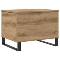 mesa de centrormesa auxiliarrmesita de centro madera de ingenieria roble artisan 60x445x45 cm