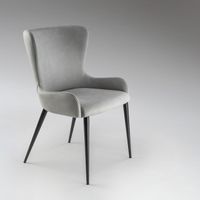 silla de comedor telma gris claro