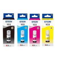 original multipack epson ecotank l3211 printer ink cartridges 4 pack -c13t00s14a10