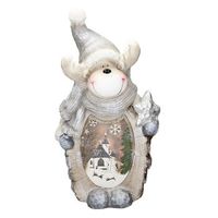 figura decorativa de muneco de reno 51 cm blanco ecd germany