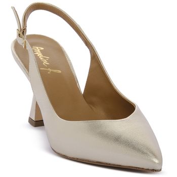 Angelina Folies Zapatos de tacón PLATINO LAMINATO para mujer