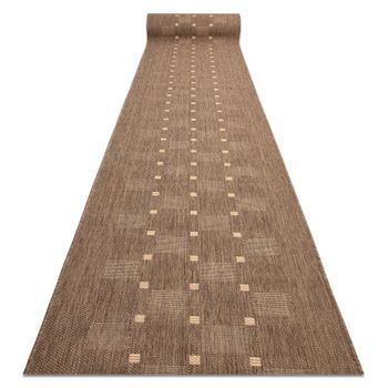 Alfombra De Pasillo Sizal Floorlux Modelo 20079 Color Café/color Maí 70x780 Cm