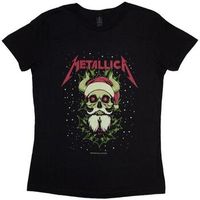 metallica camiseta manga larga ro12739 para mujer