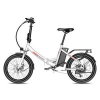 bicicleta electrica urbana fafrees f20 light 20 bateria extraible de 36 v y 20 ah blanco