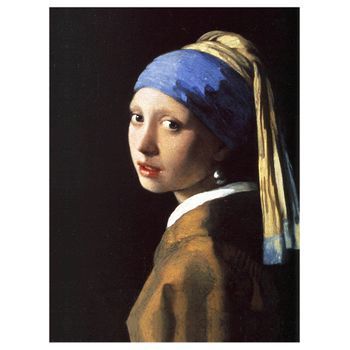 Legendarte - Cuadro Lienzo, Impresión Digital - La Joven De La Perla (muchacha Con Turbante) - Jan Vermeer - Decoración Pared Cm. 80x100