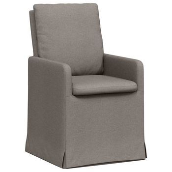 Sillas De Comedor 2 Uds. Tela Taupé 57 X 67 X 98 Cm Vidaxl
