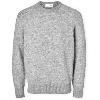 Selected Jersey Noos Rai Knit - Light Grey Melange para hombre