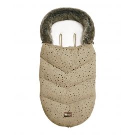 Saco cubrepiés Luxury Fur Dots Beige