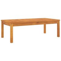 mesa de cafe - mesa de centro de madera maciza de acacia 100x50x33 cm