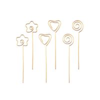 palillos para aperitivo dorados - lote de 6