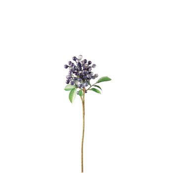 Rama de bayas artificiales azules H40