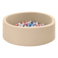 pelota de billar moovy beige d 90 cm 100 bolas multicolores - atmosphera createur dinterieur