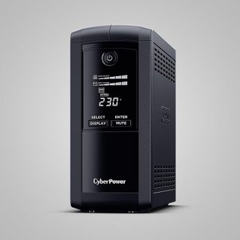 Fuente de Alimentación CyberPower VP1000ELCD-FR 1 kVA 550W Certificación CE RCM LCD