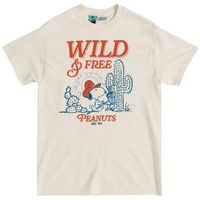 peanuts camiseta wild and free para mujer