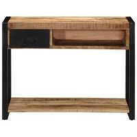 mesa consola  mesa de entrada madera maciza mango 100x35x75 cm
