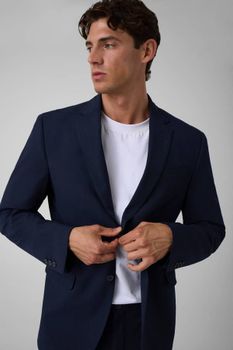 Blazer De Mezcla De Viscosa