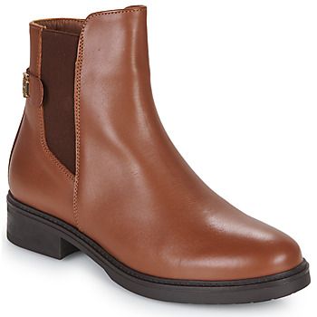 Tommy Hilfiger Botines TH LEATHER FLAT BOOT para mujer