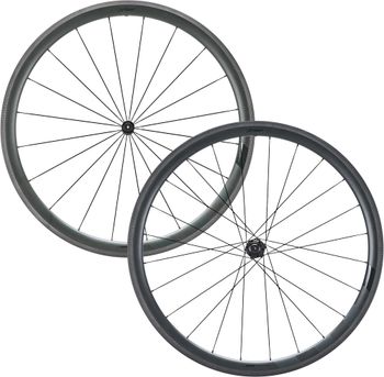 Prime Primavera 38 Carbon Rim Brake Wheelset, Black