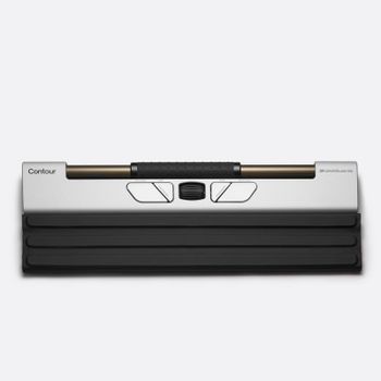 Ratón Contour Design RollerMouse Go Inalámbrico Bluetooth 4000 DPI Negro Plata Ergonómico