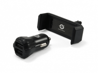 cargador coche conceptronic cusbcar2akit usb 2a negro  soporte