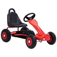 kart de pedales con neumaticos rojo vidaxl