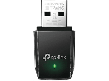 Adaptador Wi-Fi USB - TP-Link Archer T3U, Velocidad transferencia 1300 Mbps, 3.0, Doble Banda, 5 GHz, Negro