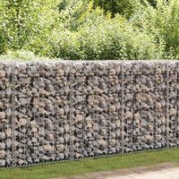 muro de gaviones  gavion para piedras  gavion decorativo con cubiertas acero galvanizado 300x30x100 cm cfw778190