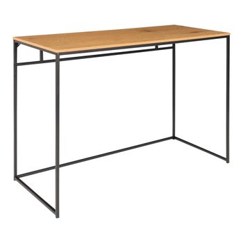 Escritorio de madera y metal l100cm - madera clara