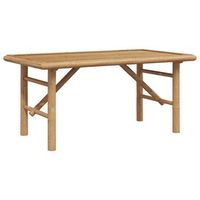 mesa de centro 90x50x43 cm bambu - marron
