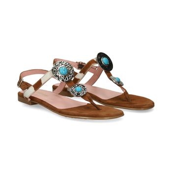 Pretty Ballerinas Sandalias Planas Mujer - Marrón Talla 38