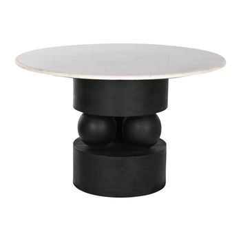 Mesa Redonda Comedor Mango Marmol 120x120x76