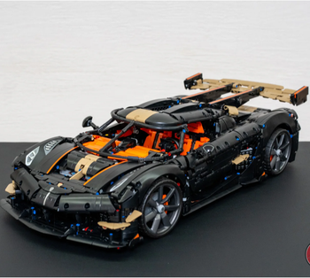 4104 piezas Kit de Ladrillos de Coche de Carreras Aerodinámico de Alta Tecnología Koeni Spear Megacar Supercar, Modelo de Rompecabezas de Bloques de Construcción, Regalos de Cumpleaños