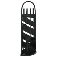 set de herramientas para chimenea 5 pzas acero 23x15x66 cm vidaxl