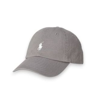 Polo Ralph Lauren para mujer. 211912843017 La icónica gorra de chino de algodón gris (OSFA), Casual